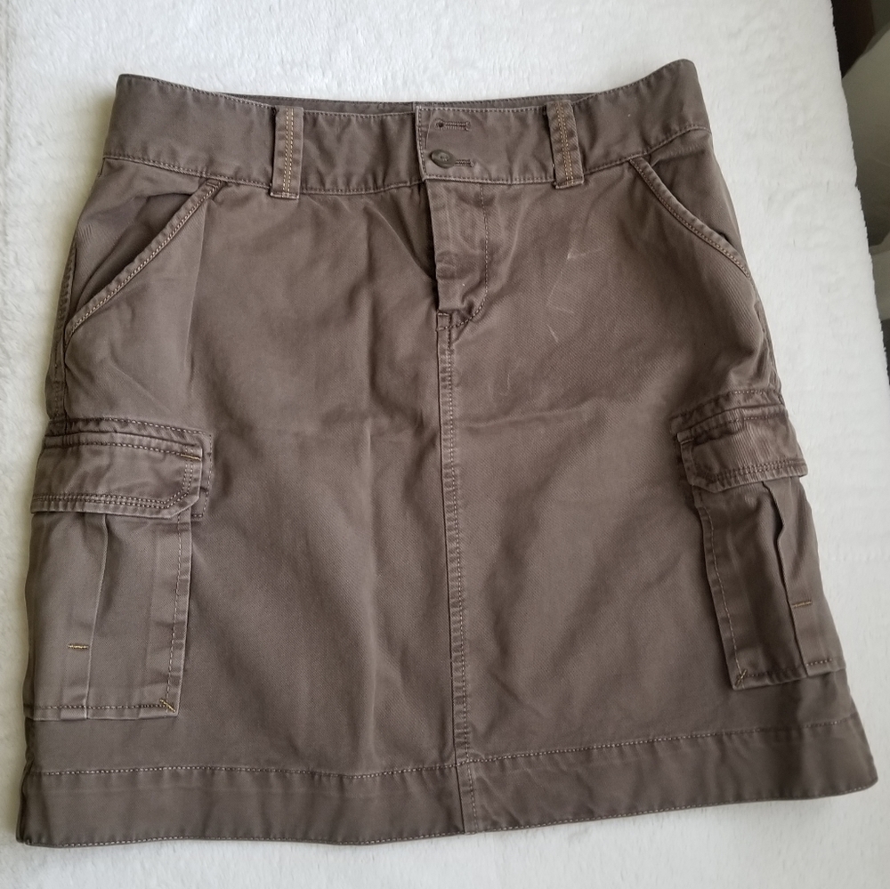 Brown Old Navy Cargo Skirt with Pockets, Size 4
